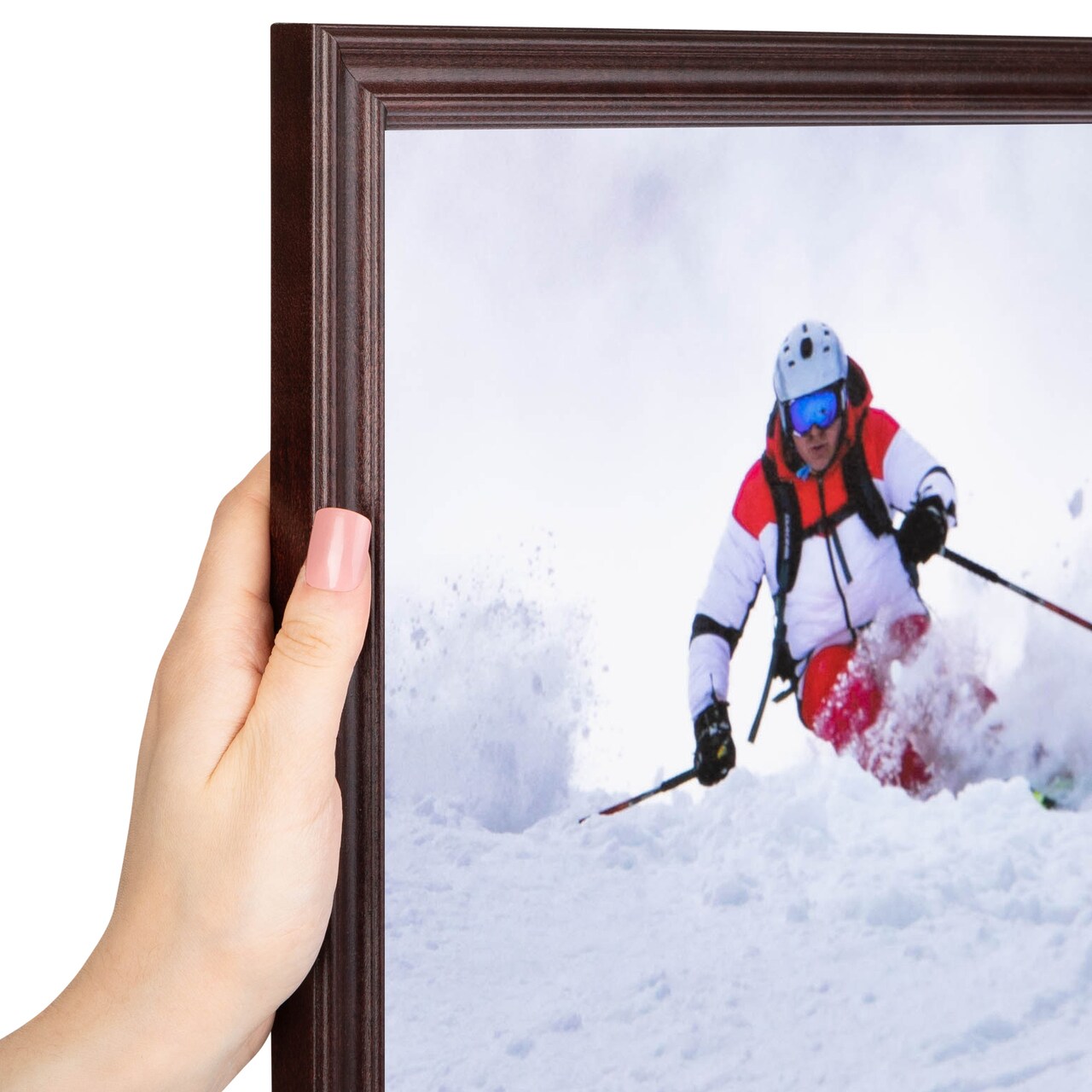 ArtToFrames 5x7 Inch Picture Frame, This 1.00 Inch Custom Wood Poster Frame is Available in Multiple Colors, Great for Your Art or Photos - Comes with Regular Glass and Corrugated Backing (A9AJ)